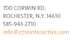 2710 interactive , 700 corwin rd rochester ny